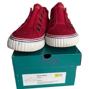 Blowfish Shoes Blowfish Malibu Buzz Jester Red Sneaker Size 75